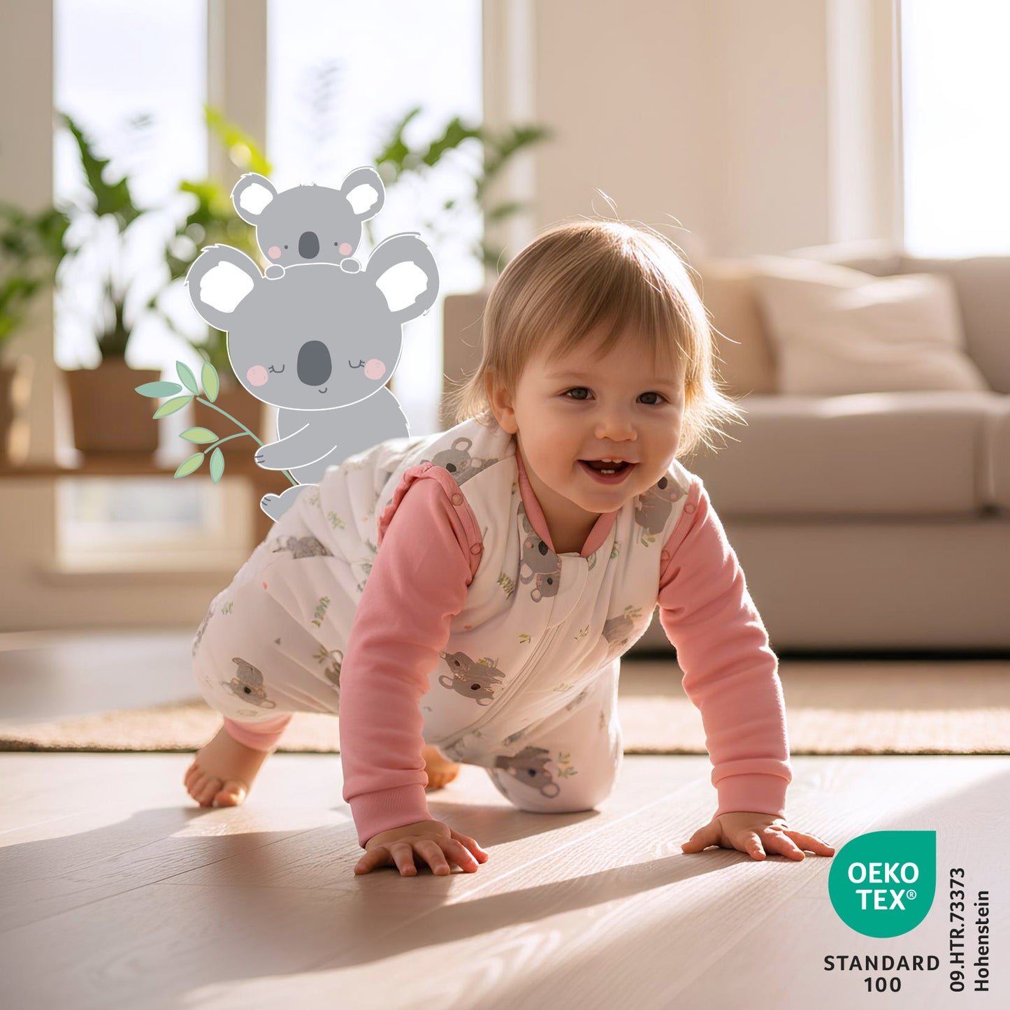 Saco de dormir con pies y suelas antideslizantes 3.5 TOG_Koala_468_2