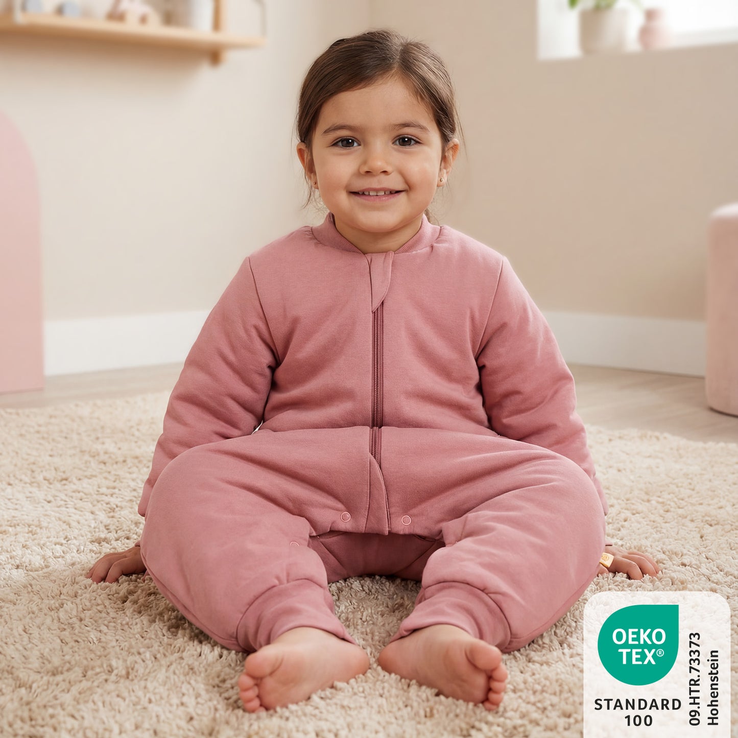 Saco de dormir con pies 3.5 TOG_Rosa pastel_470_2