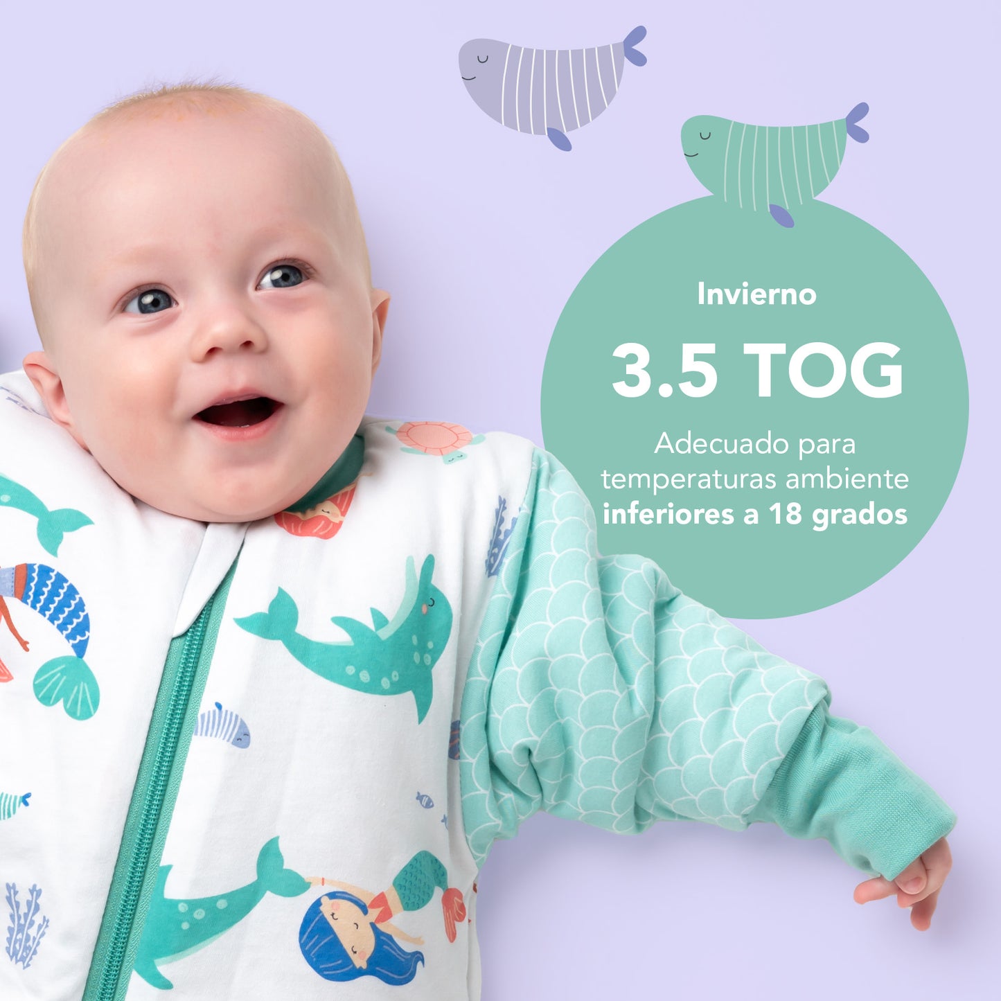 Saco de dormir para bebé, 3.5 TOG
