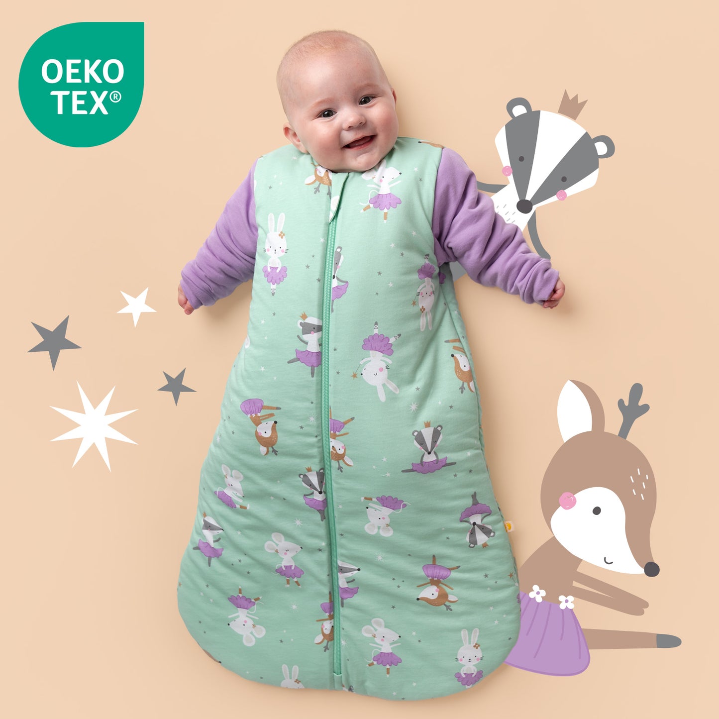 Saco de dormir para bebé 3.5 TOG_Bailarina_OEKOTEX_471