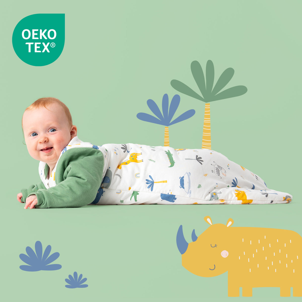 Saco de dormir para bebé 3.5 TOG_Jungla_OEKOTEX_471