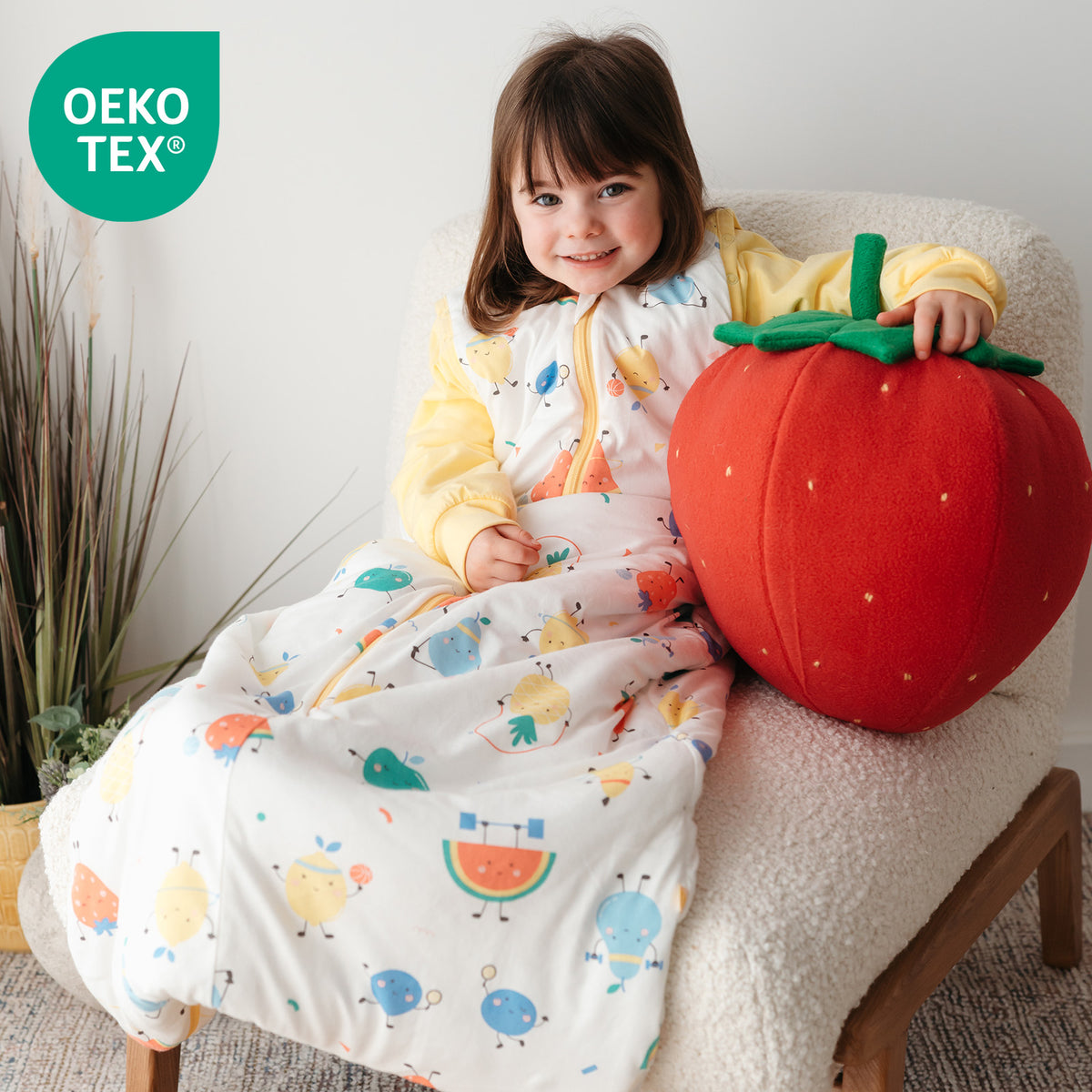 Saco de dormir para bebé 3.5 TOG_Frutas en Forma_OEKOTEX_471