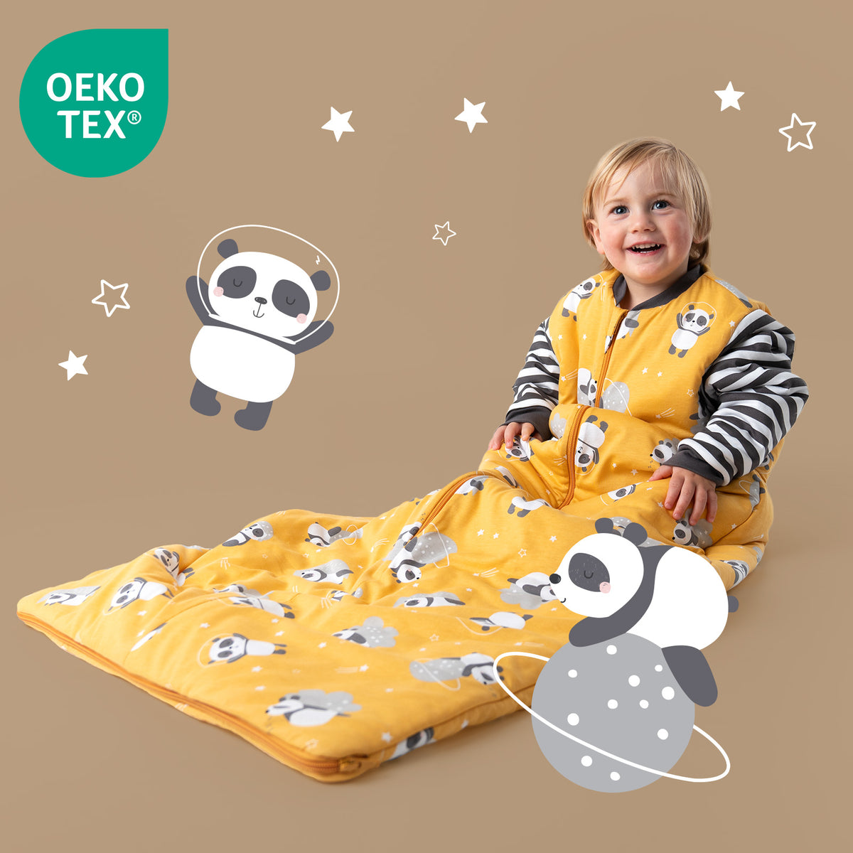 Saco de dormir para bebé 3.5 TOG_Panda_OEKOTEX_471