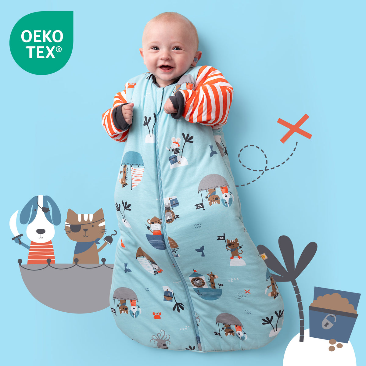 Saco de dormir para bebé 3.5 TOG_Pirata_OEKOTEX_471