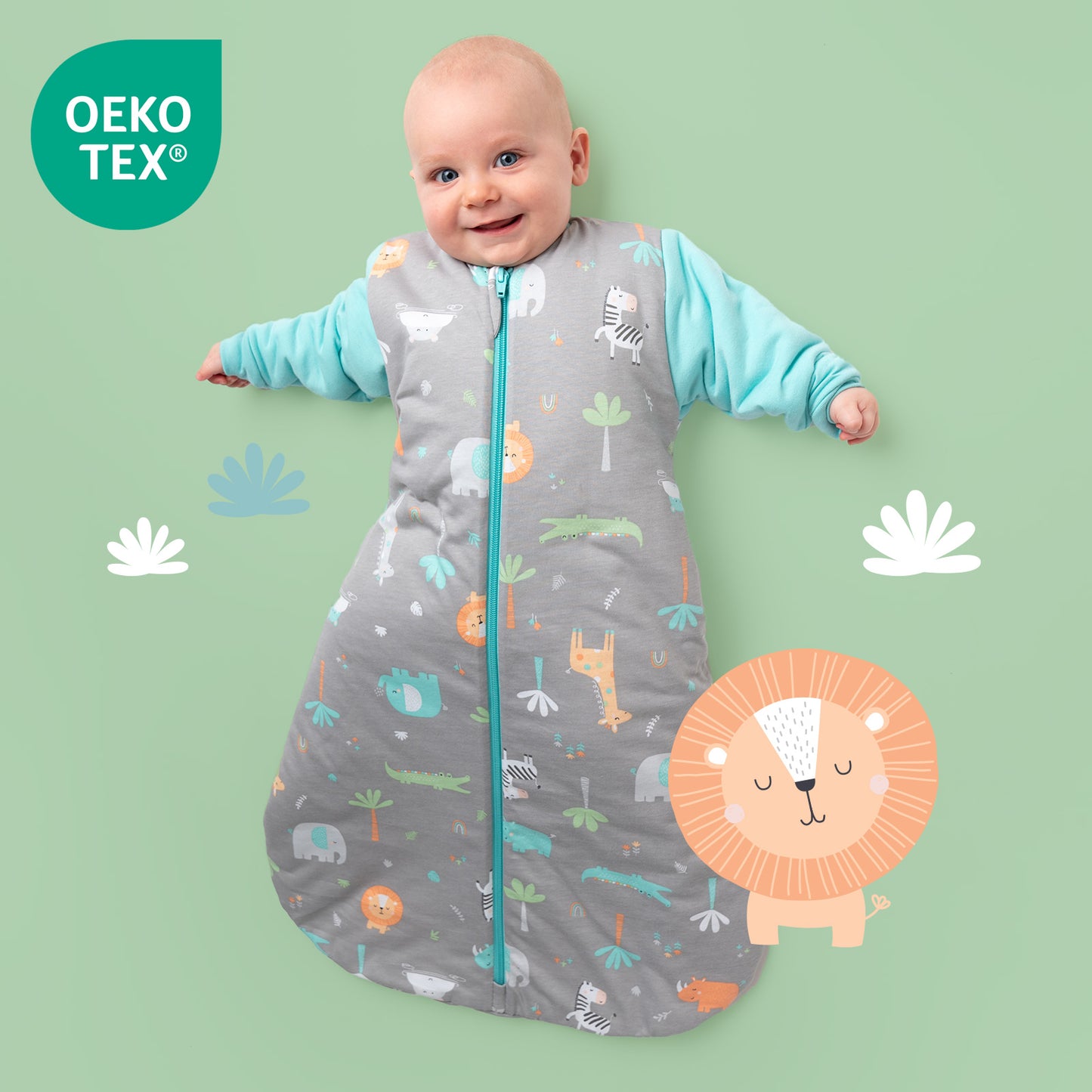 Saco de dormir para bebé 3.5 TOG_Safari_OEKOTEX_471