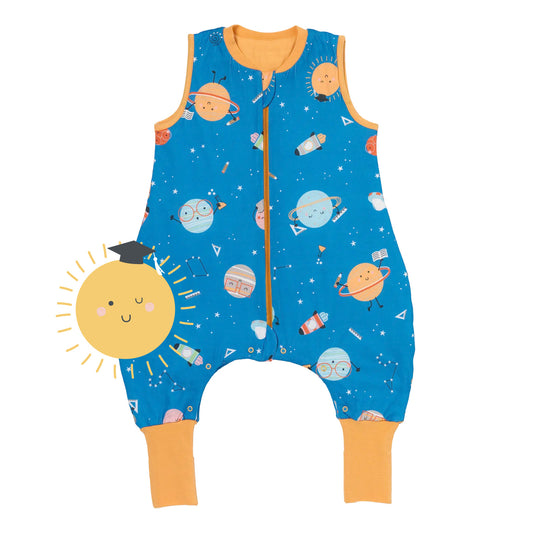 Saco de dormir con pies y suelas antideslizantes, 1.0 TOG