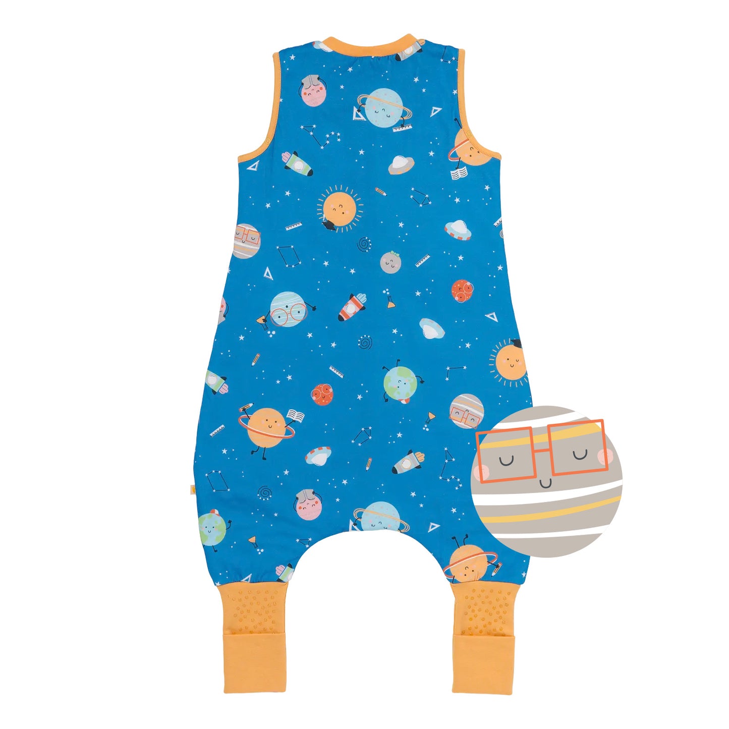Saco de dormir con pies y suelas antideslizantes, 1.0 TOG