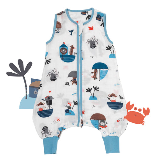 Saco de dormir con pies de muselina, 0.5 TOG