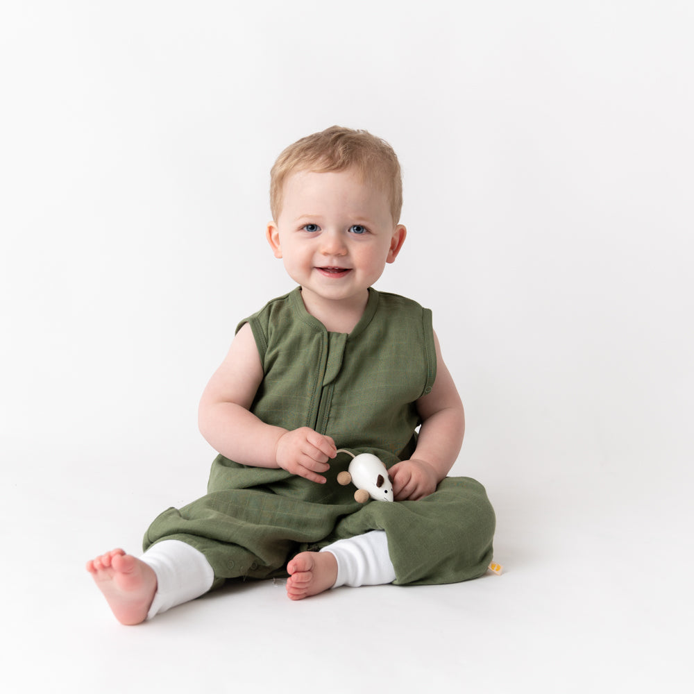 Saco de dormir con pies de muselina 0.5 Tog_Olive_9_422