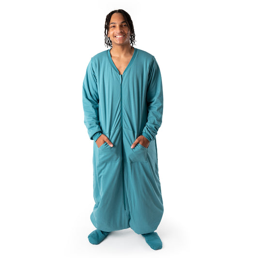 Saco de dormir con pies y suelas antideslizantes para adultos, 2.5 TOG