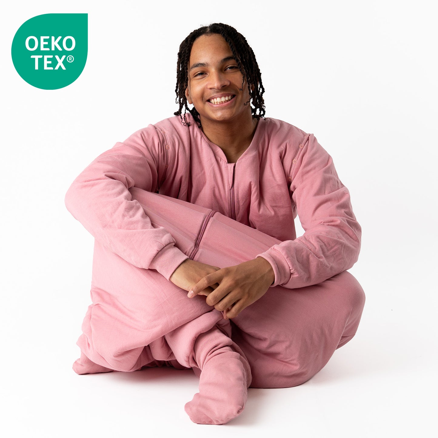 Saco de dormir con pies y suelas antideslizantes para adultos, 2.5 TOG