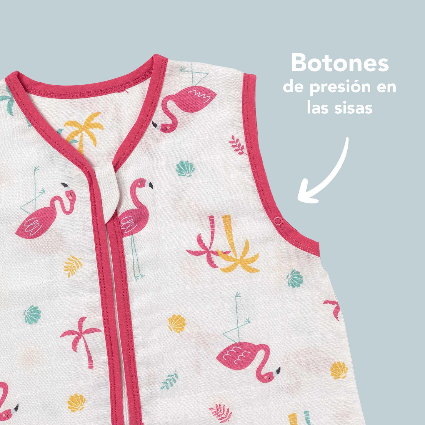 Saco de dormir para bebé de muselina, 0.5 TOG