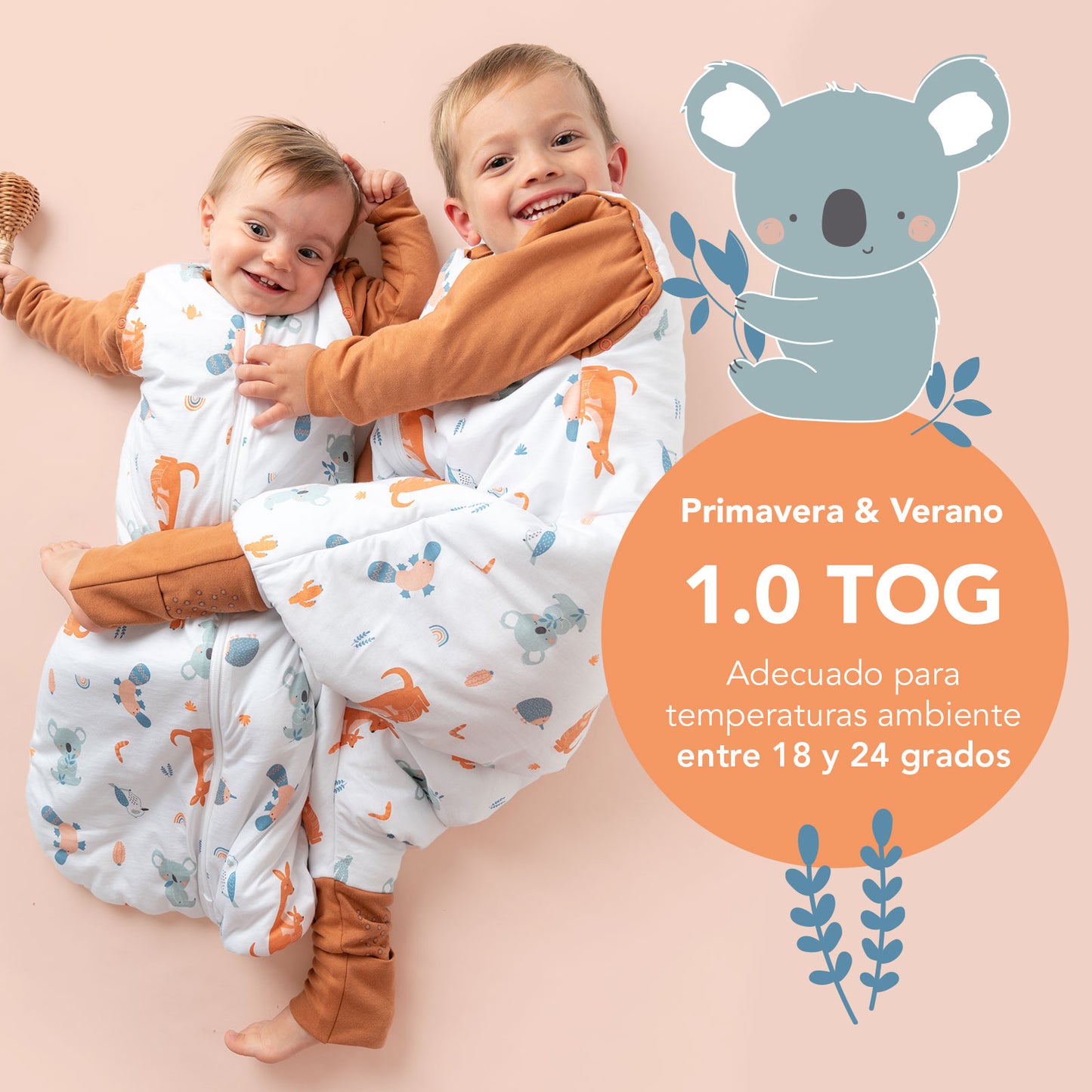 Saco de dormir para bebé, 1.0 TOG