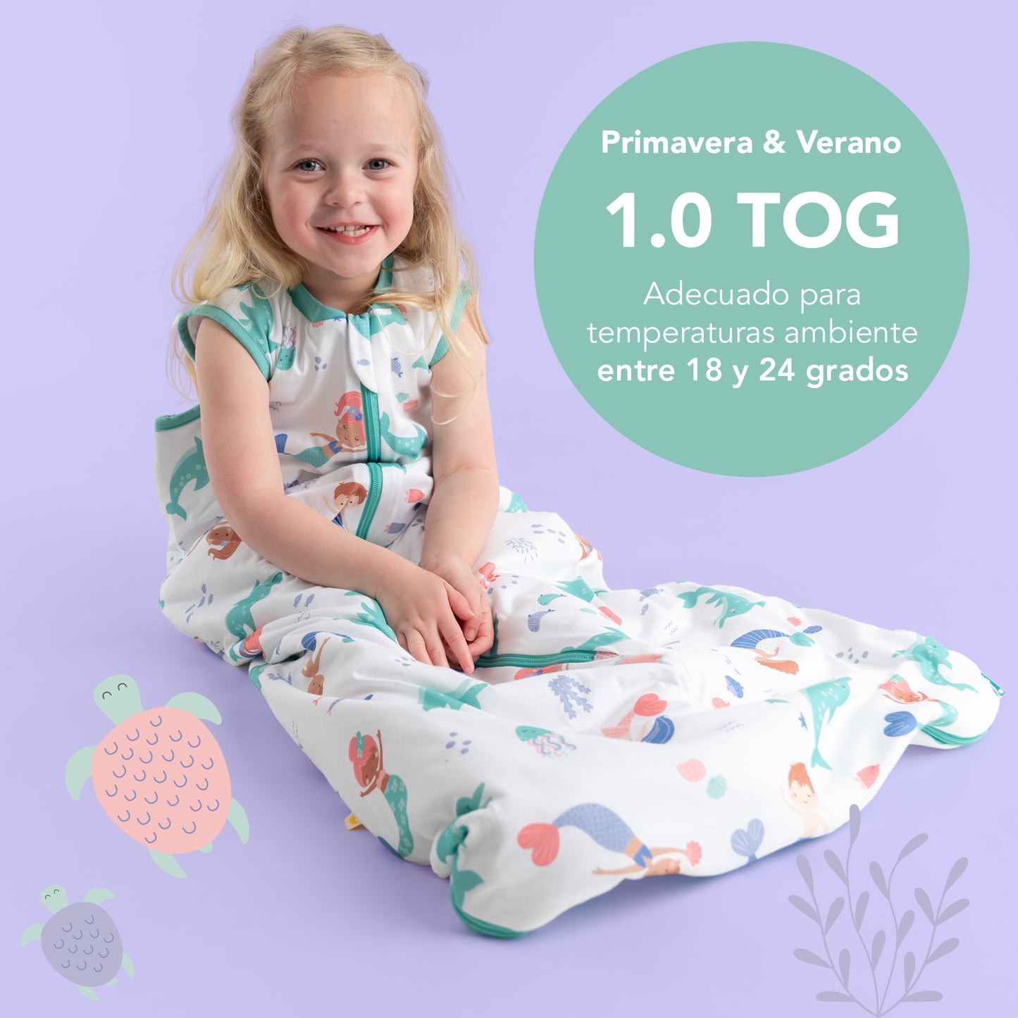 Saco de dormir para bebé, 1.0 TOG