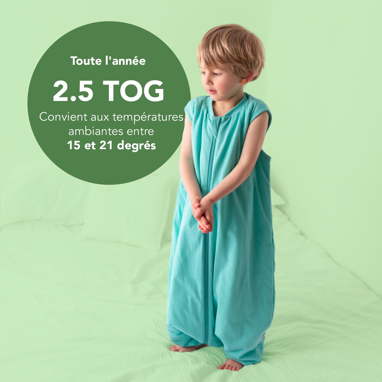 Saco de dormir con pies, 2.5 TOG