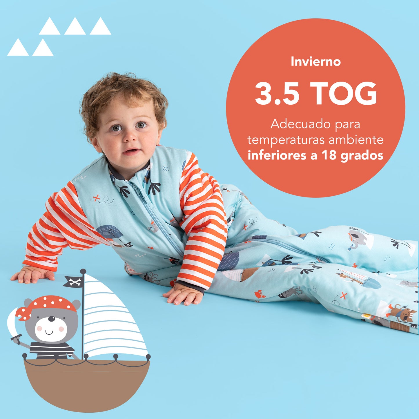 Saco de dormir para bebé, 3.5 TOG