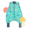 Saco de dormir con pies y suelas antideslizantes, 1.0 TOG