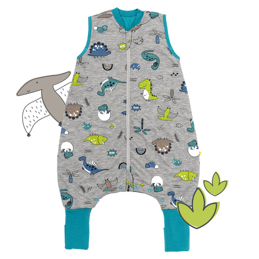 Saco de dormir con pies y suelas antideslizantes, 1.0 TOG