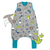 Saco de dormir con pies y suelas antideslizantes, 1.0 TOG