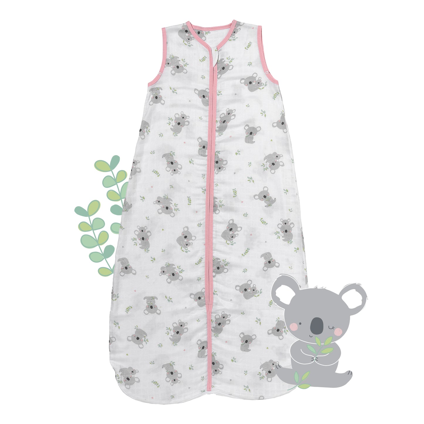 Saco de dormir para bebé de muselina, 0.5 TOG